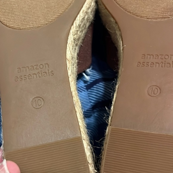 NWT Espadrille Canvas Wedges with Ankle Laces size 10 - Picture 7 of 8